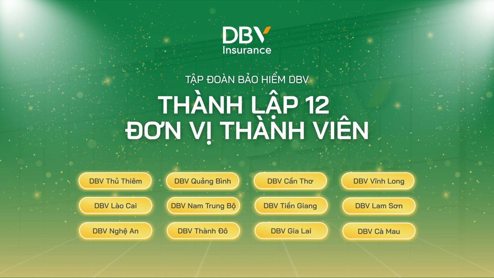 THÔNG CÁO BÁO CHÍ: Tập đoàn Bảo hiểm DBV ra mắt 12 đơn vị thành viên